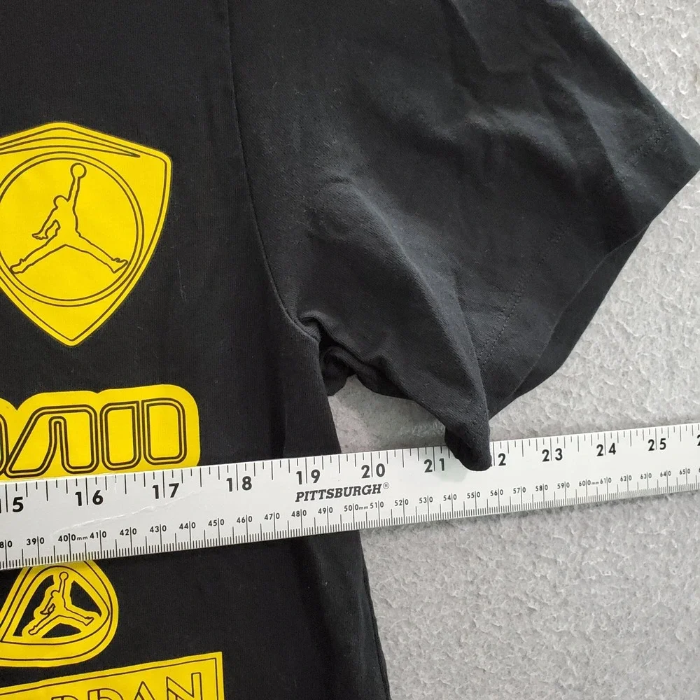 Air Jordan Men Shirt Large‎ Black GFX Logo Lifestyle 23 Crew Neck Short Sleeve